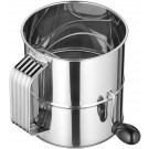 Winco RFS-8 8 Cup Stainless Steel Rotary Sifter