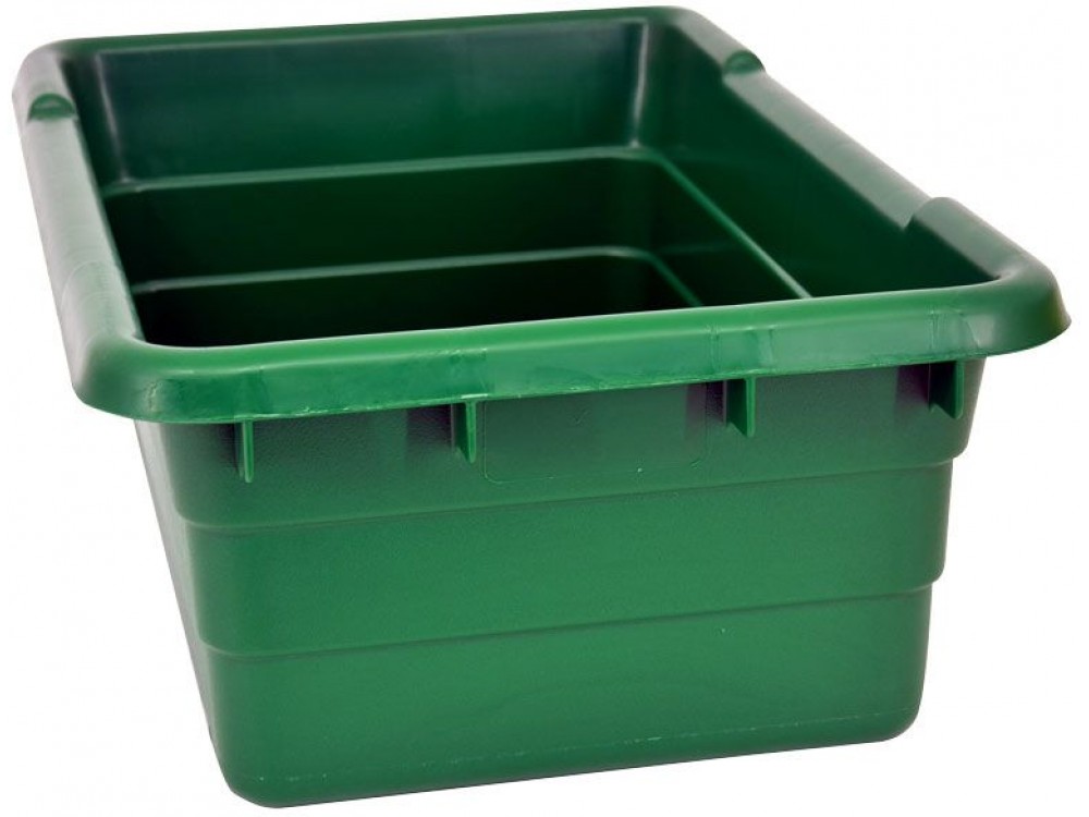Omcan 10937 100 Lbs. Green Meat Lug Tote Box