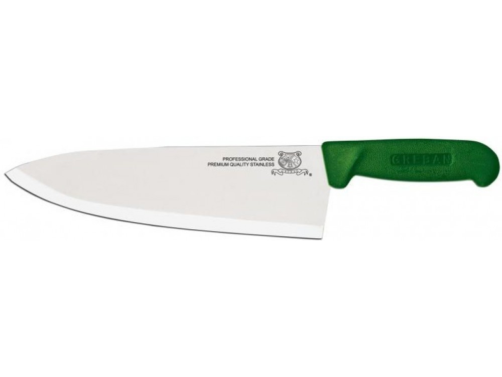 Omcan 12108 Green Polypropylene Handle 10" Medium Cook Knife