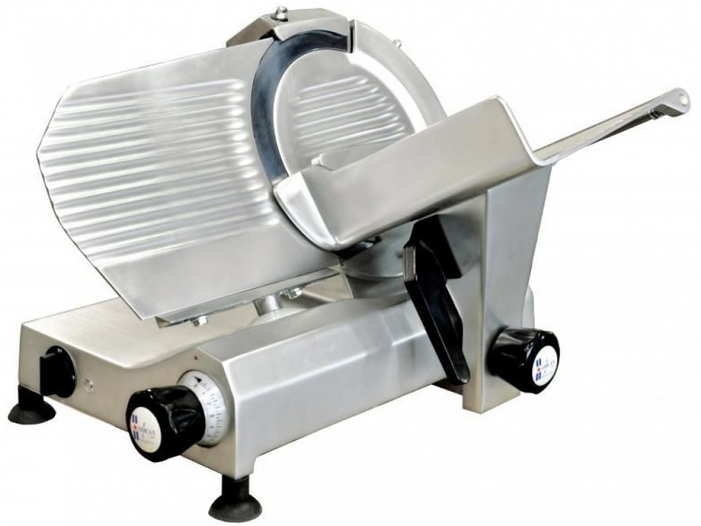 Omcan MS-IT-0250-I 300 RPM 0.35 HP Electric 10-inch Belt-Driven Meat Slicer