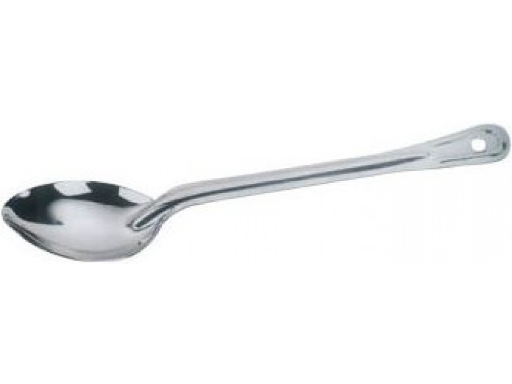 Omcan 80713 21" Heavy-Duty Stainless Steel Solid Basting Spoon