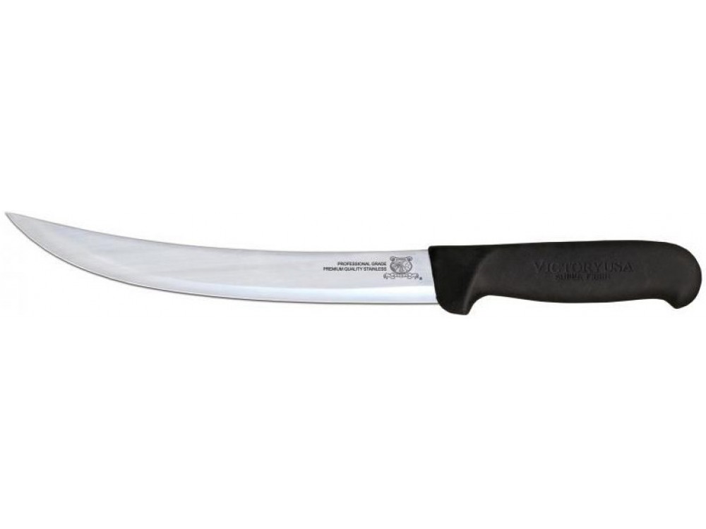 Omcan 16856 Black Super Fiber Handle 8" Breaking Knife