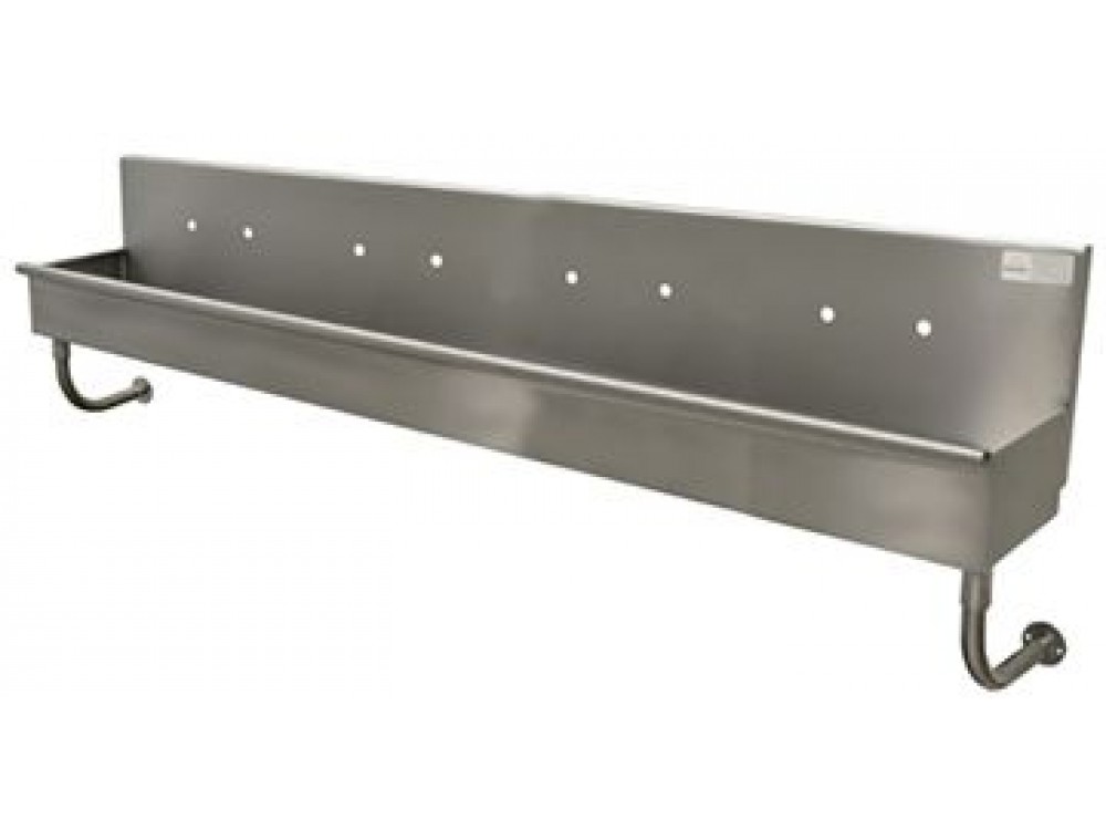 Advance Tabco 19-18-80-ADA 5" Deep 16 Gauge Manual Operated Ada Multiwash Hand Sink