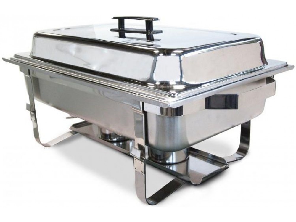 Omcan 21184 9 L Fixed Legs Stainless Steel Chafing Dish