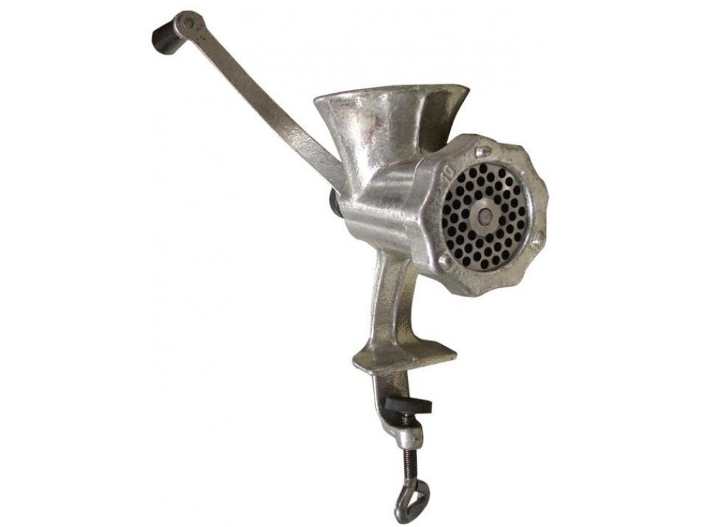 Omcan 21792 4.8mm Cast Iron Clamp Style Manual Hand Grinder