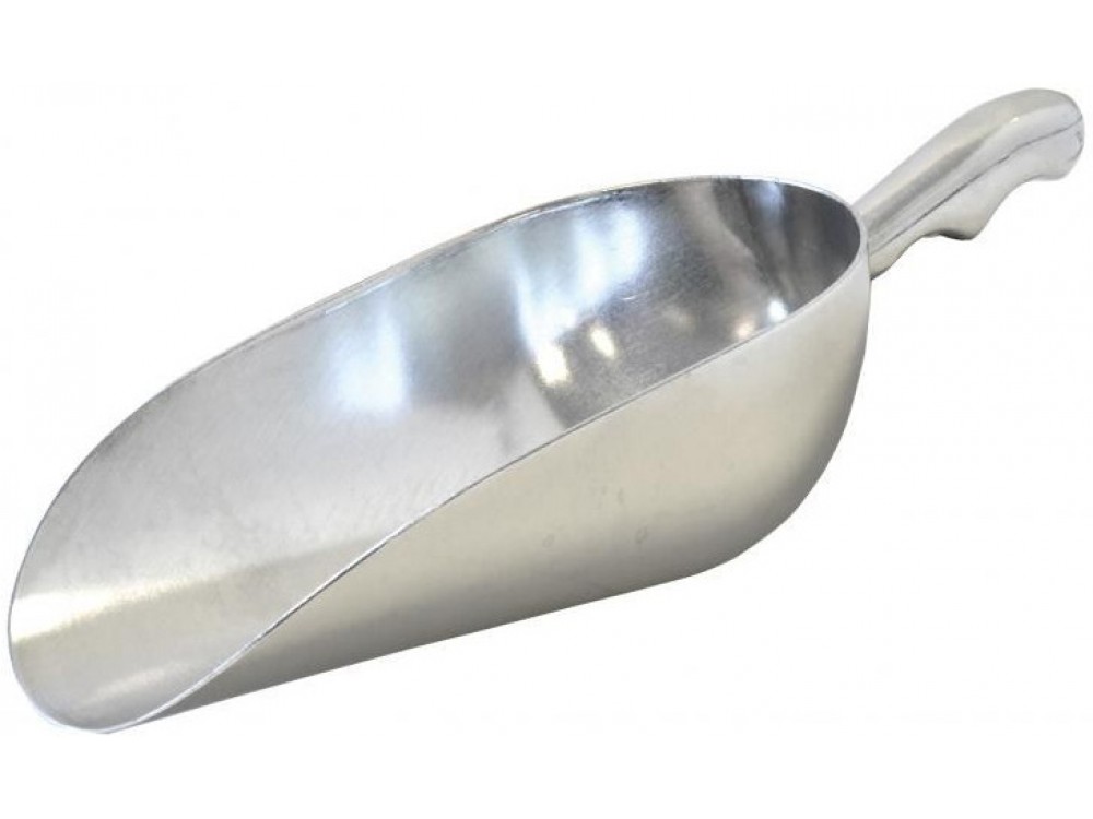 Omcan 27682 12Pcs 38 oz. Round Bottom Aluminum Scoop