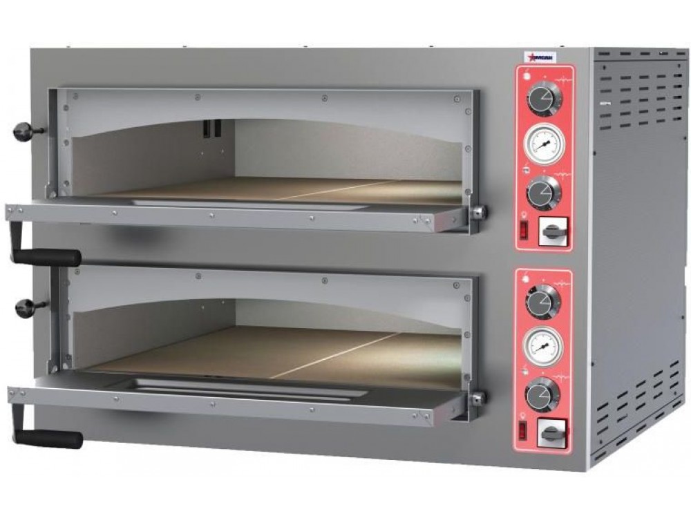 Omcan PE-IT-0038-D Max Series 39" Double Chamber Pizza Oven