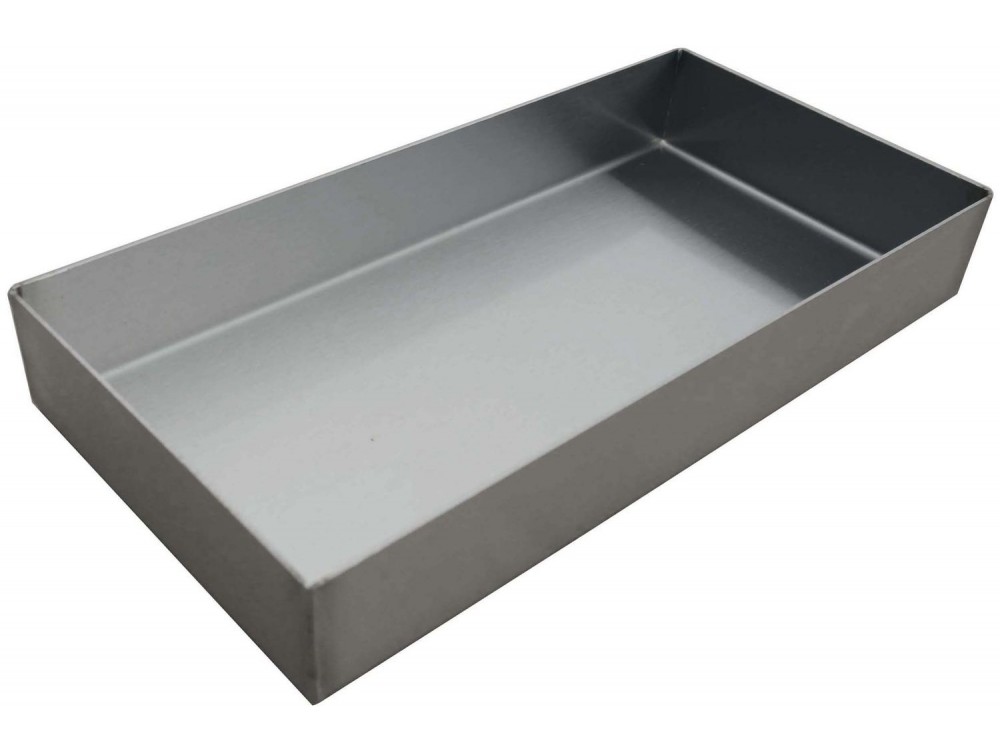 Omcan 43500 8" x 30" x 2" Stainless Steel Tapered Pan