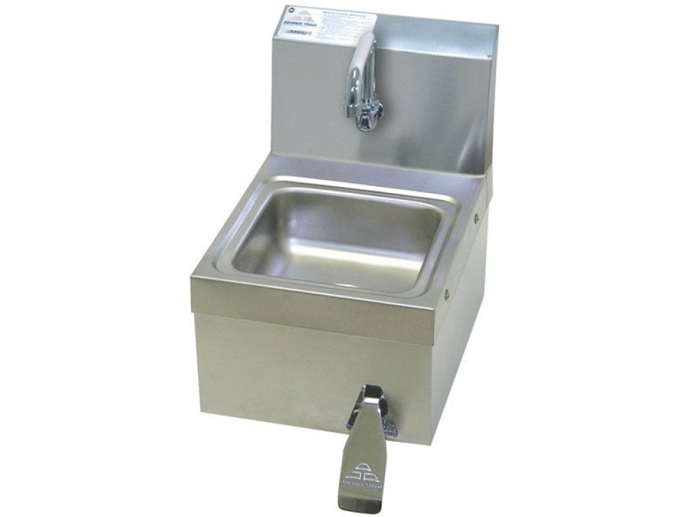 Advance Tabco 7-PS-63 Splash Mounted Faucet Wall Mounted with Skirt Hand Sink