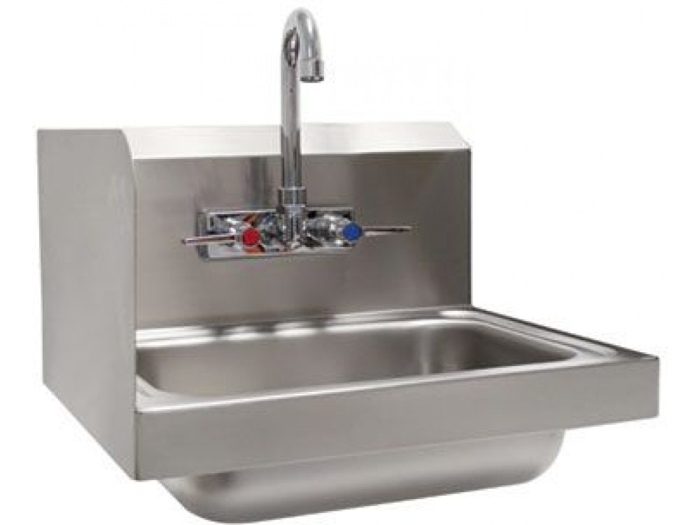 Advance Tabco 7-PS-66L 7.75"H Left Side Splash Wall Mounted Hand Sink