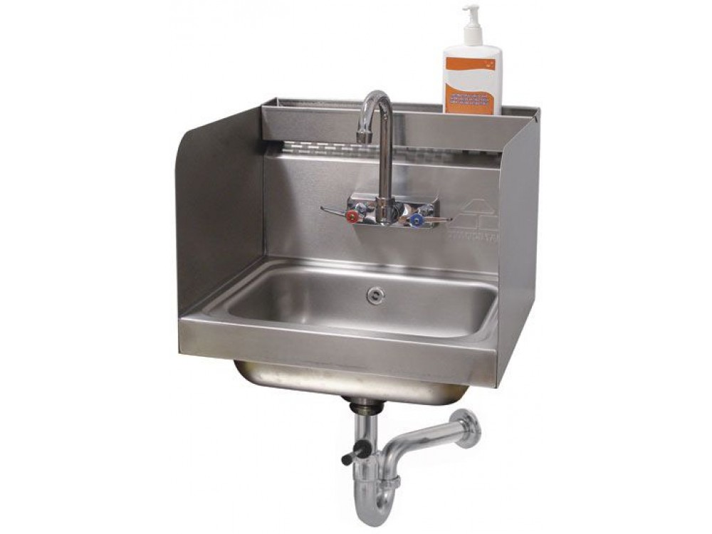 Advance Tabco 7-PS-76 12"H Side Splash Wall Mounted Hand Sink