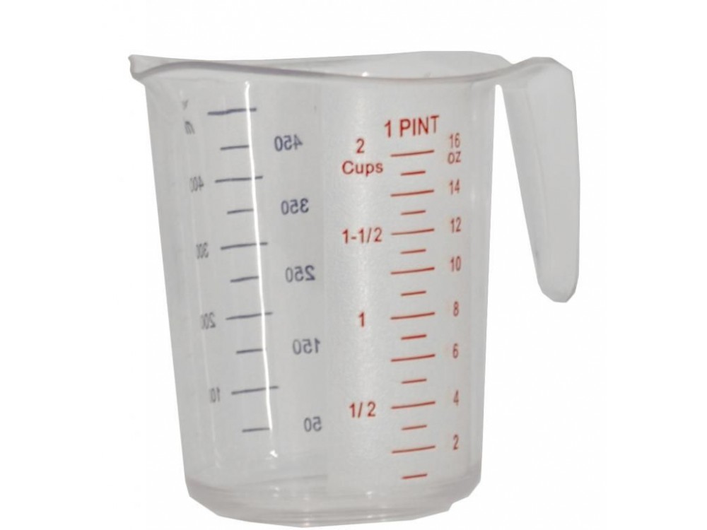 Omcan 80571 12Pcs 500 ml Clear Polycarbonate Measuring Cup