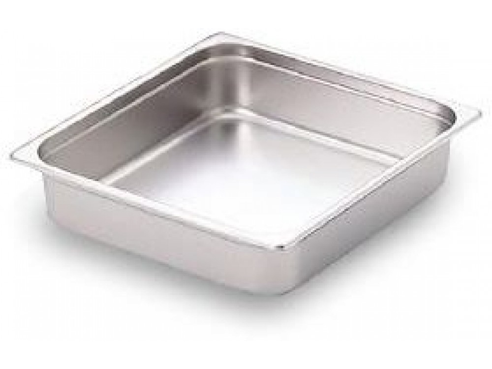 Omcan 80613 12Pcs 2.5" Deep Two-Third-size Stainless Steel Steam Table Pan