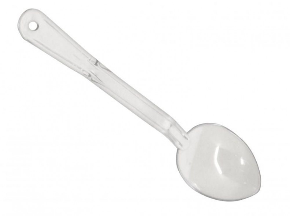 Omcan 85098 12Pcs 11-inch Clear Polycarbonate Serving Spoon