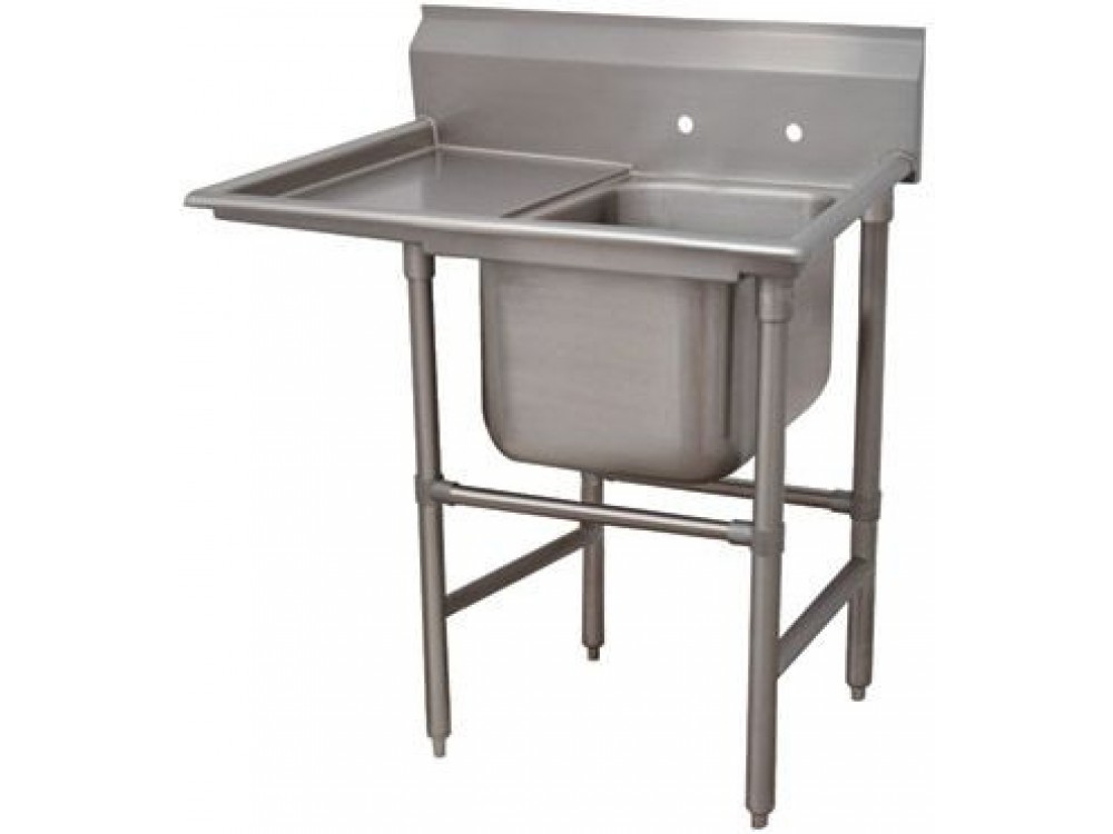 Advance Tabco 94-41-24-24L 54"L Left-Hand Drainboard Spec-Line Regaline Sink