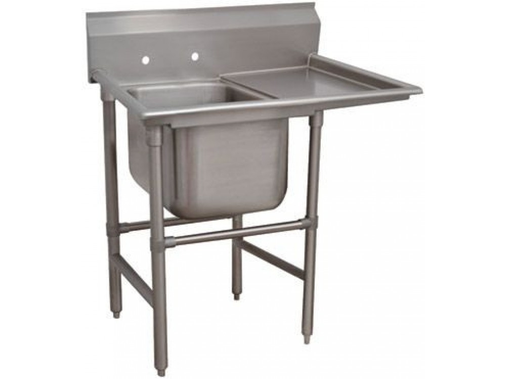 Advance Tabco 94-1-24-36R 58"L Right-Hand Drainboard Spec-Line Regaline Sink