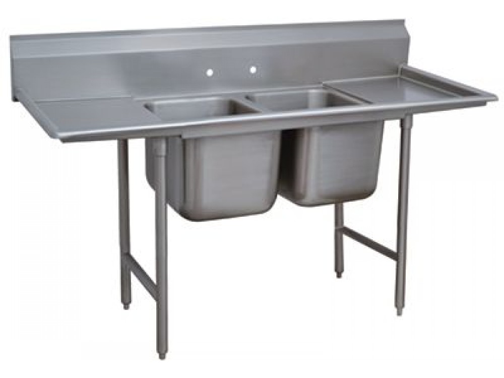 Advance Tabco 9-42-48-24RL 101"L Super Saver Deep Drawn Regaline Sink