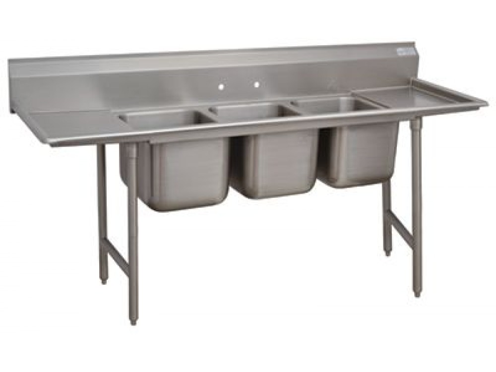 Advance Tabco 9-63-54-24RL 109"L Super Saver Deep Drawn Regaline Sink