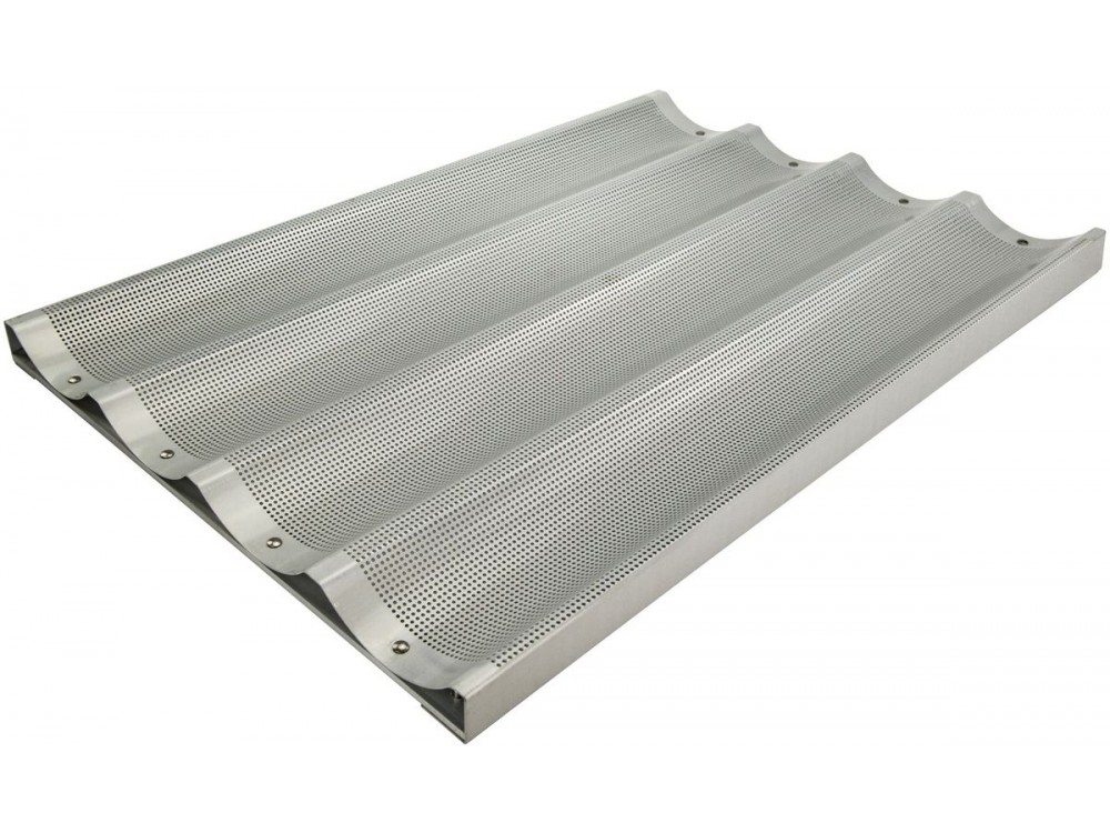 Winco ABP-4L 4 Slots Aluminum Baguette Pan