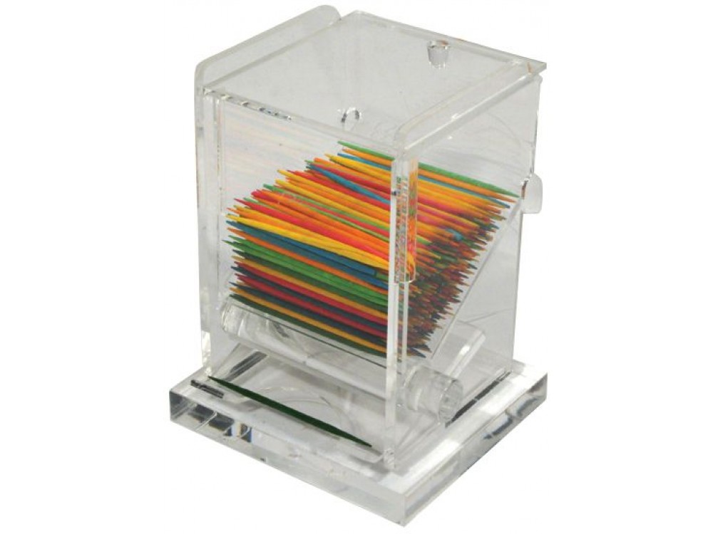 Winco ACTD-3 Acrylic Toothpick Dispenser