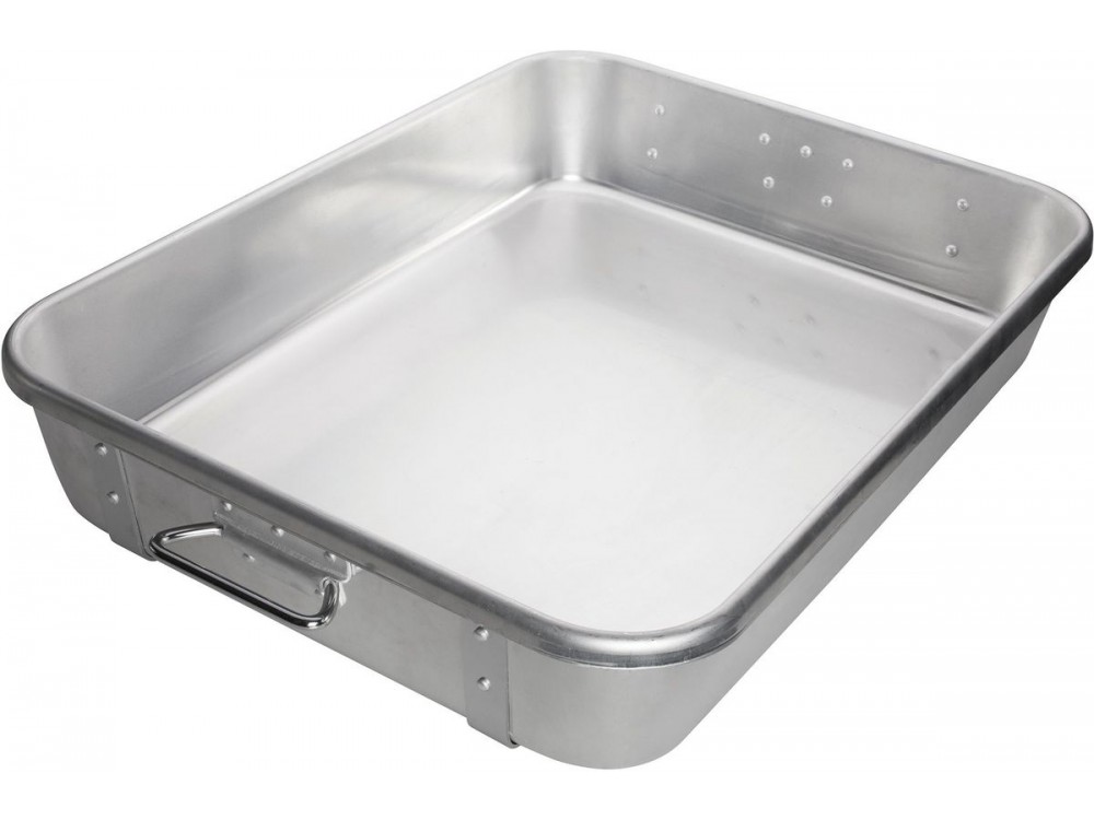 Winco ALRP-1824 Aluminum Roast Pan with Straps
