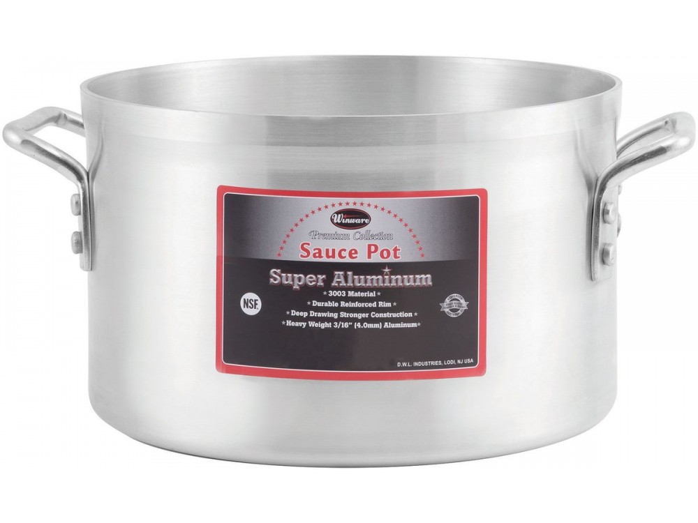Winco AXAP-20 Super Aluminum 20 Quart Sauce Pot