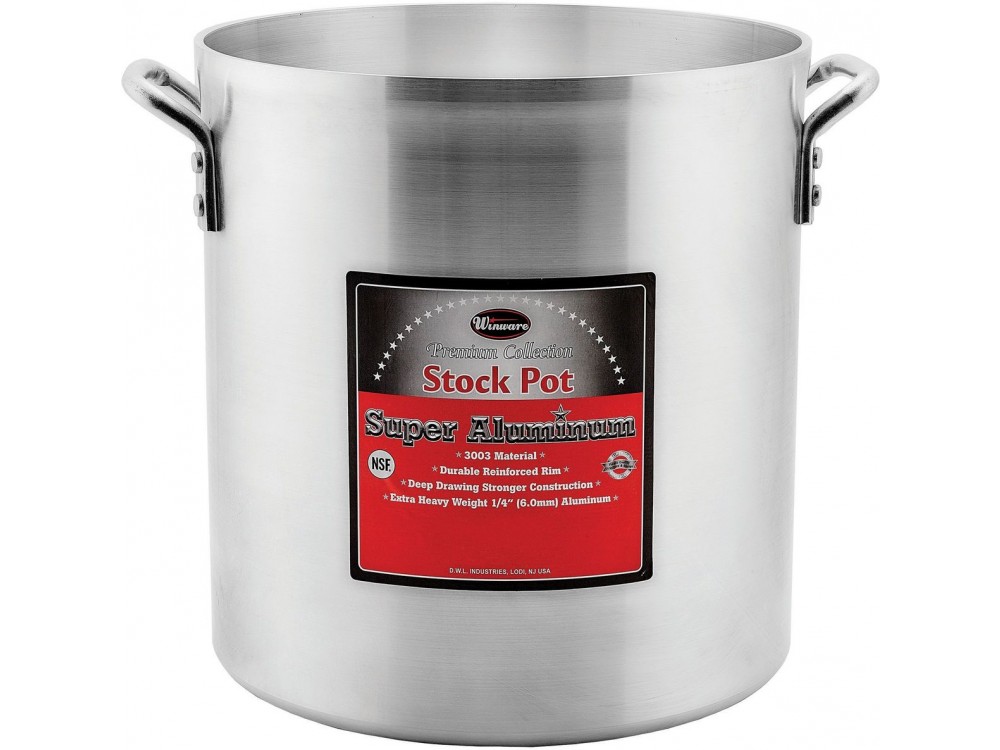 Winco AXHH-24 Super Aluminum 24 Quart Stock Pot
