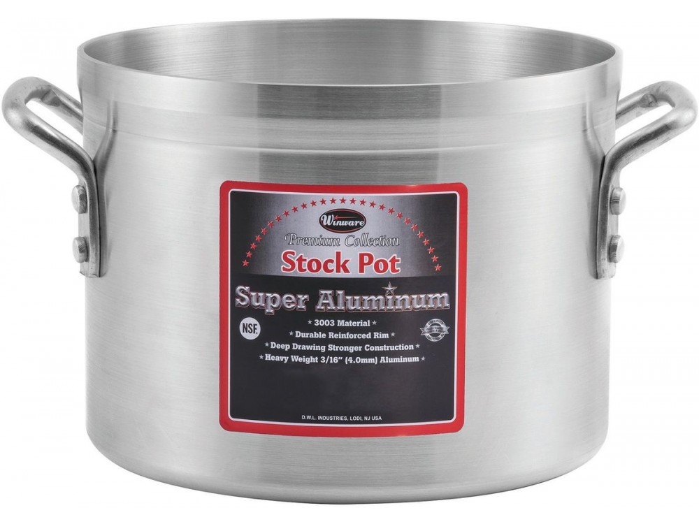 Winco AXS-60 Super Aluminum 60 Quart Stock Pot