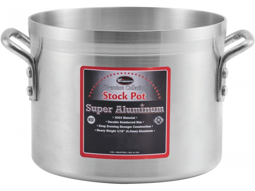 Winco AXS-8 Super Aluminum 8 Quart Stock Pot
