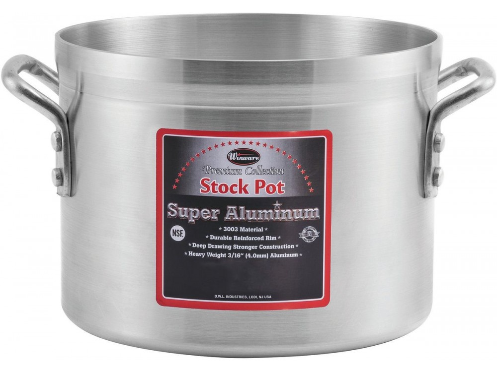 Winco AXS-80 Super Aluminum 80 Quart Stock Pot