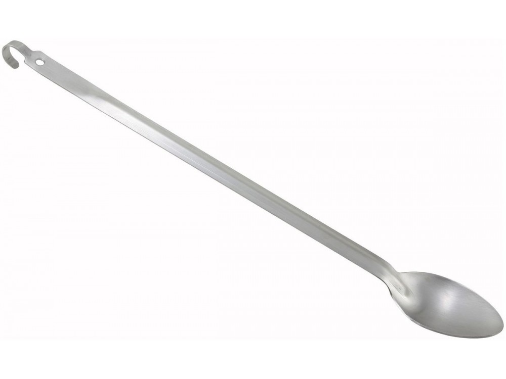 Winco BHKS-21 21" Solid Basting Spoon with Hook