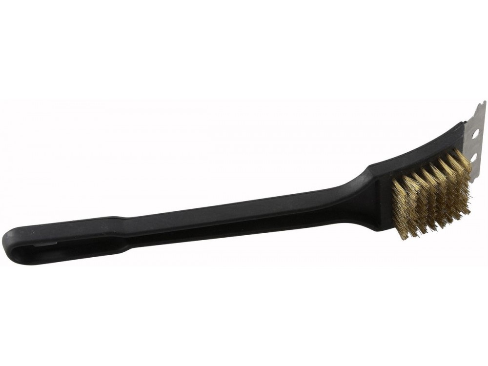 Winco BR-12 12" Oven & Grill/BBQ Brush with Brass Bristles