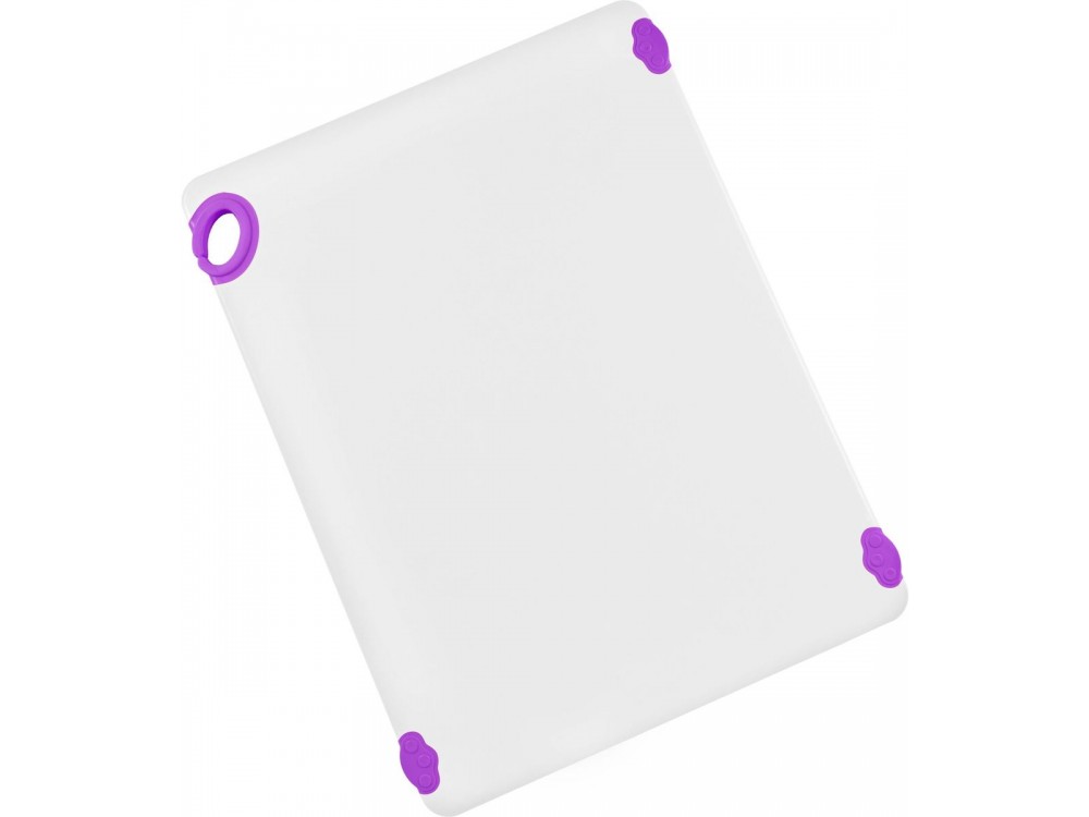 Winco CBN-1824PP STATIK BOARD 18" x 24" Purple Cutting Board with Hook