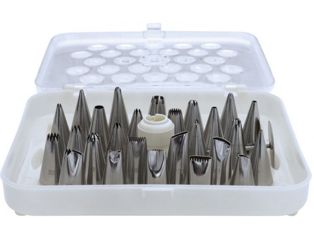Winco CDT-26 26 Tips Cake Decorating Set