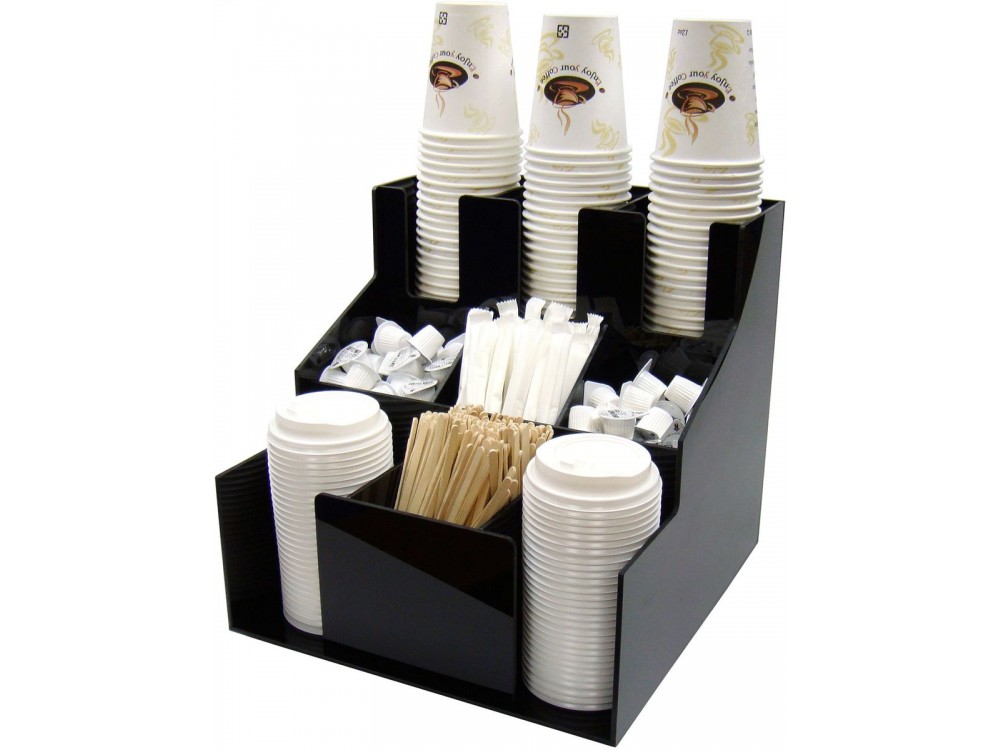 Winco CLSO-3T 3 Tiers 3 Stacks Cup & Lid Organizer