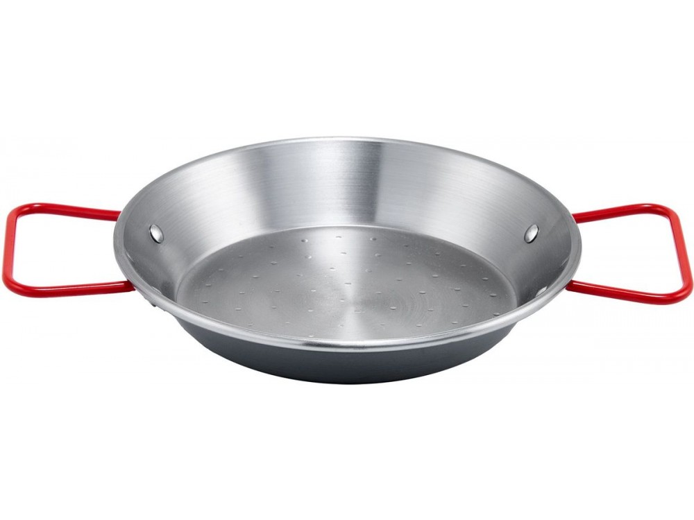 Winco CSPP-11 Polished Carbon Steel 11" Paella Pan