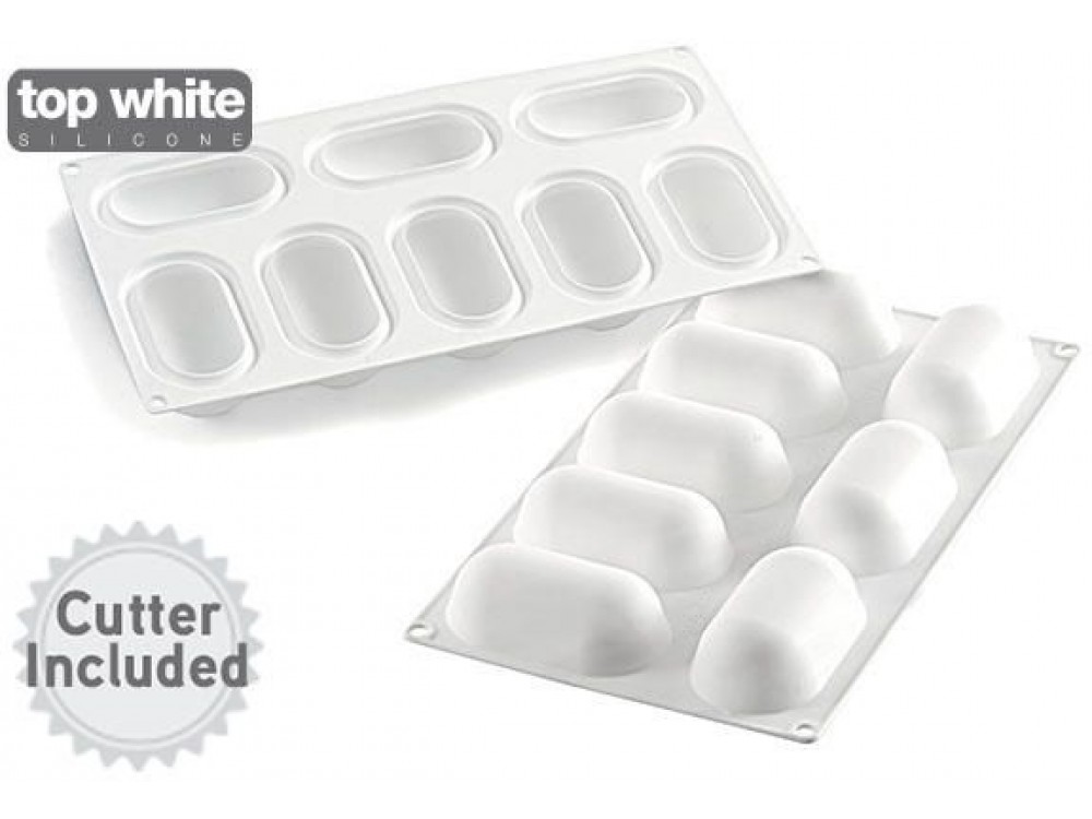 Silikomart CURVE PILLOW80 Curve Flex Series White Pillow 80 Mold