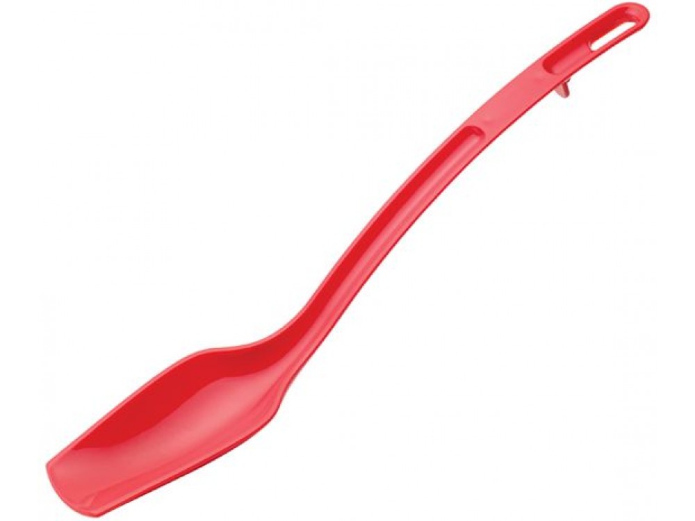 Winco CVBS-10R Curv Series Red Polycarbonate Buffet Spoon