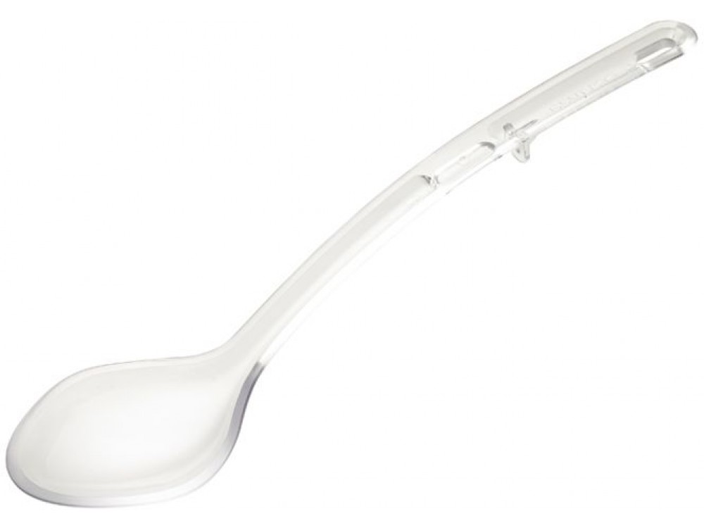 Winco CVSS-13C Curv Series Clear Solid Polycarbonate Serving Spoon