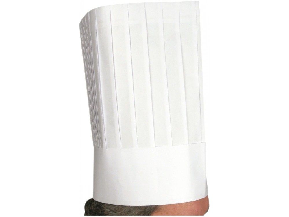 Winco DCH-12 12" 10 Pieces/Bag Disposable Chef Hats