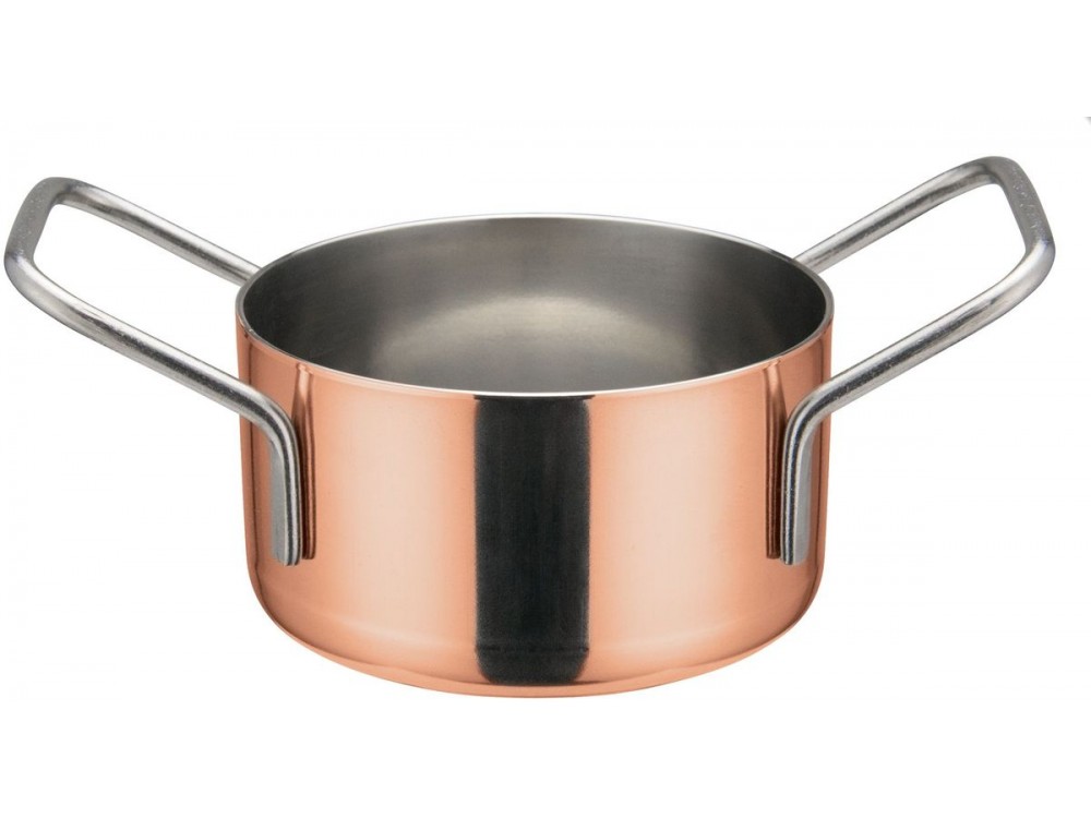 Winco DCWE-202C Copper-Plated 3-1/8" x 1-3/4"H Mini Casserole