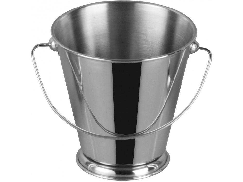 Winco DDSA-107S Stainless Steel 5" Dia x 5"H Mini Pail