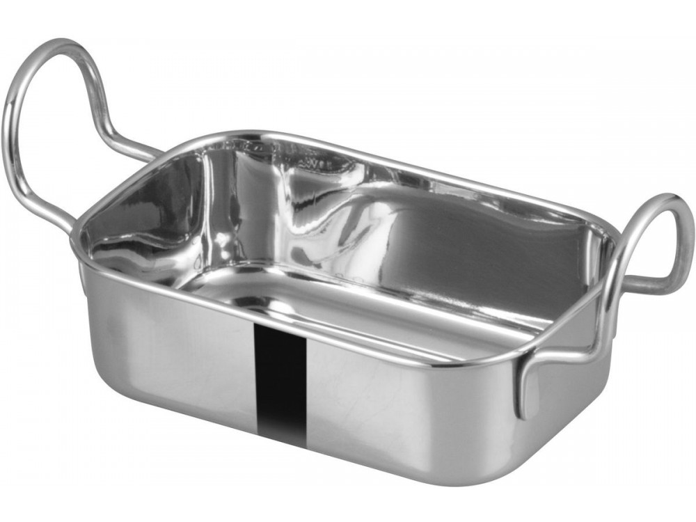 Winco DDSB-103S Stainless Steel 5" x 3-3/8" Mini Roasting Pan