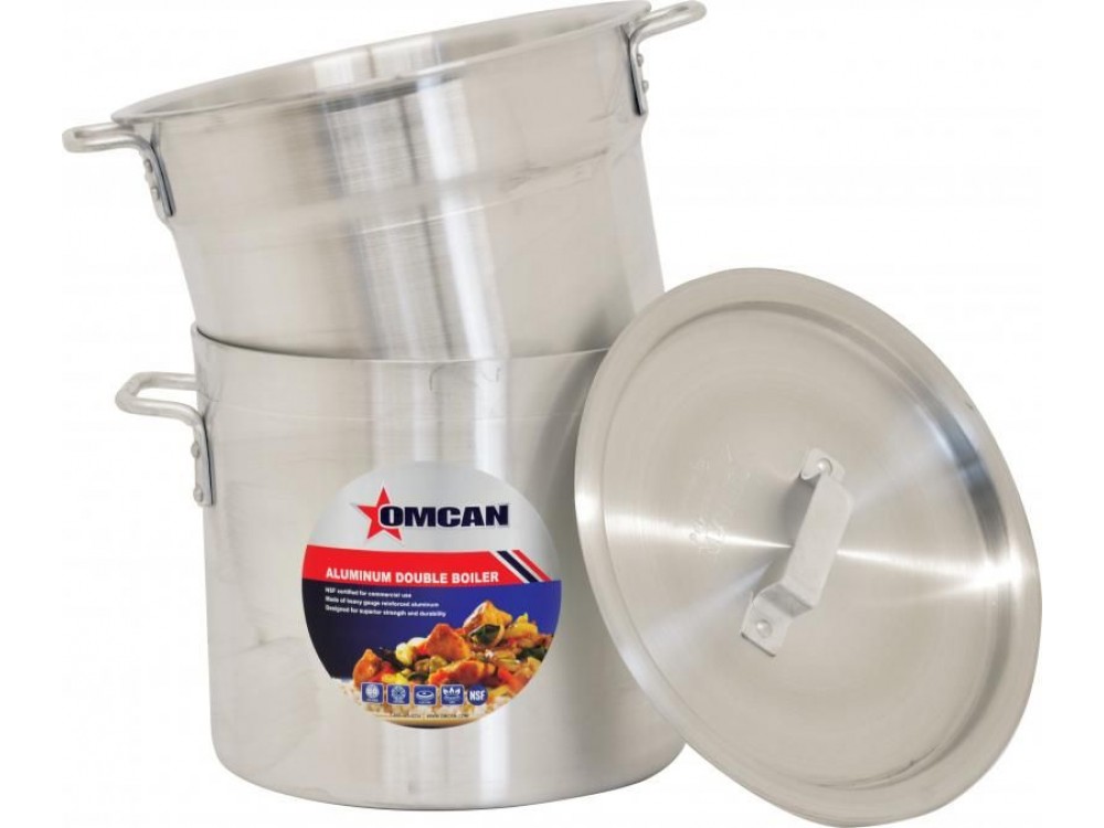 Omcan 80494 20 QT Aluminum Double Boiler Set
