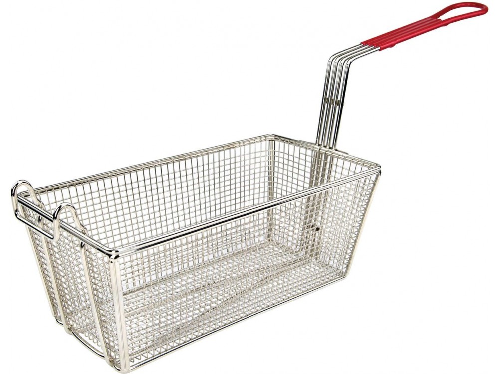 Winco FB-25 12-7/8 x 6 1/2 x 5-3/8 Fry Basket
