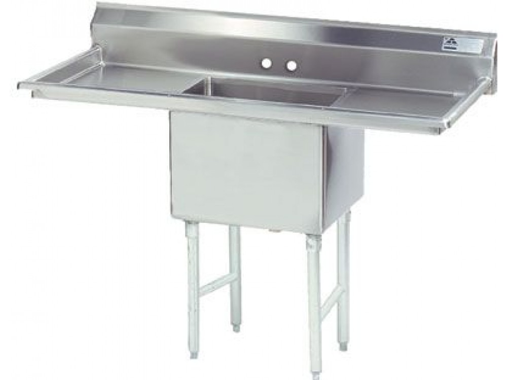 Advance Tabco FC-1-1620-18RL 2-Drain 1-Compartment Fabricated Economy Sink