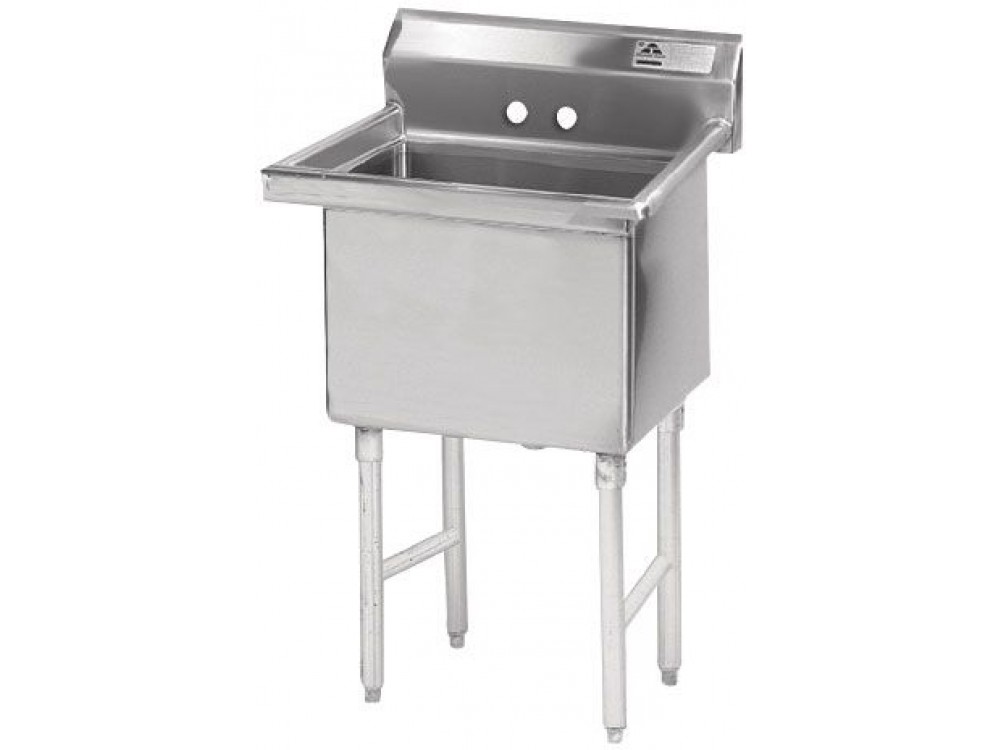 Advance Tabco FC-1-1818 No Drain 1-Compartment Fabricated Economy Sink