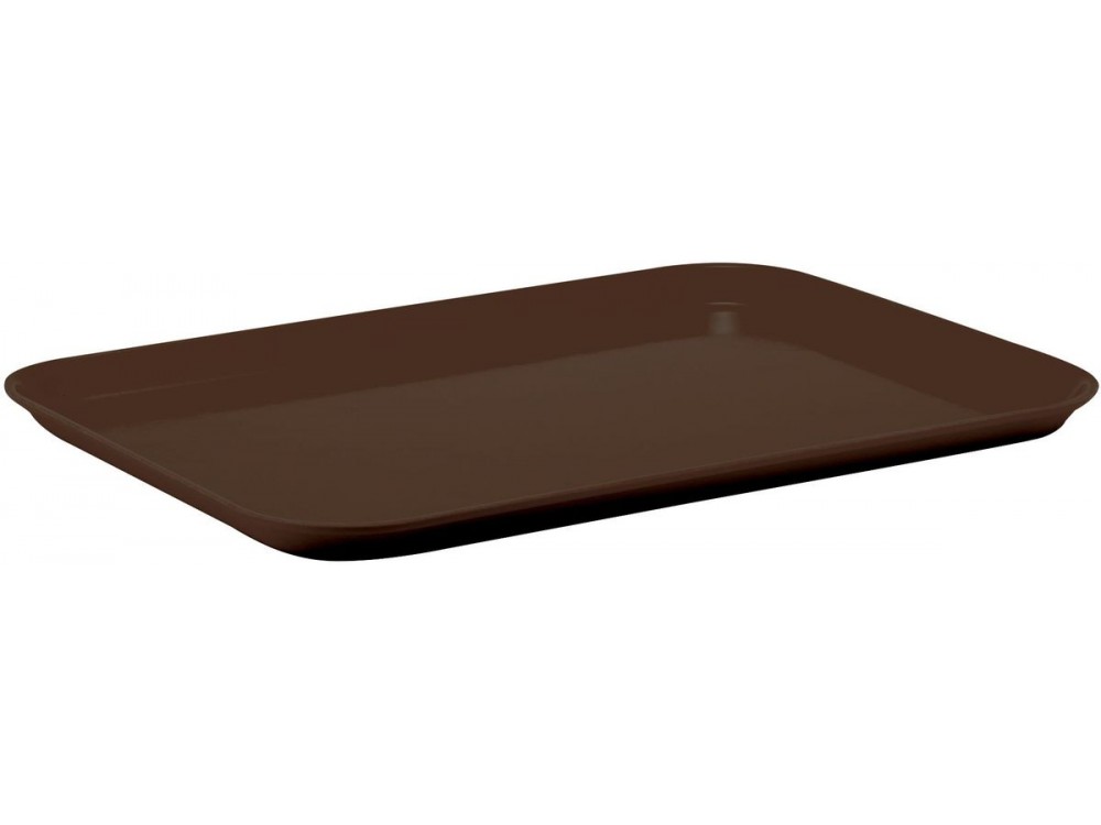 Winco FGT-1418B Black "14 x 18" Fiberglass Rectangular Dining Tray