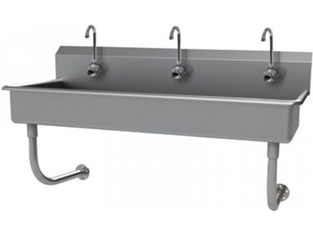 Advance Tabco FS-WM-60EFADA 60"L 5" Deep 14 Gauge Electronic Operated A.D.A. Multiwash Hand Sink