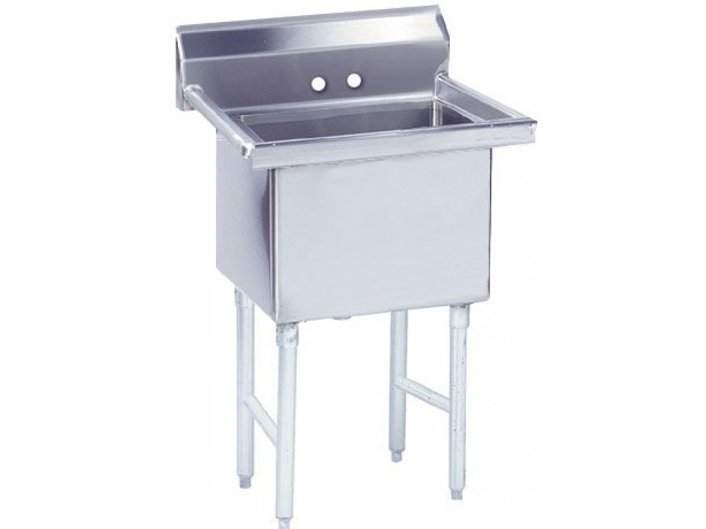 Advance Tabco FS-1-1818 No Drain 1-Compartment Fabricated NSF Sink